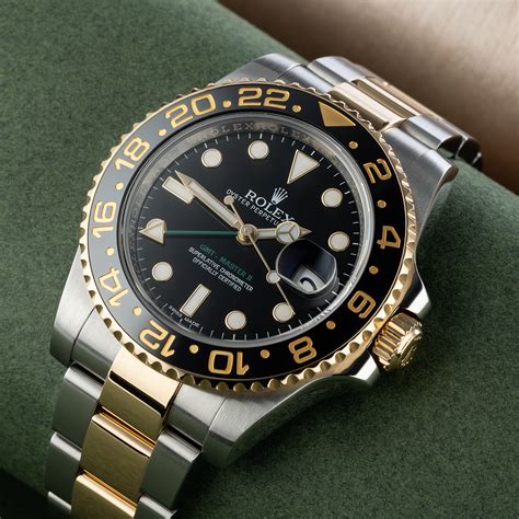 rolex gmt master 2 schwarze lünette eingestellt|Rolex GMT Master ii gold.